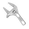 Llave de Baño de Aleación de Aluminio de Mango Corto para Fontanería, Grifos y Lavabos, Llave Ajustable Multifuncional