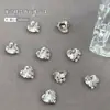 Decorações de Unhas com Bolas de Diamante de Zircônia de Alta Qualidade, Diamantes Quadrados de Açúcar Gelado Branco e Diamantes de Ovo de Pombo para Unhas, Diamantes Empilhados Prontos para Nail Art