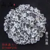 Piedras Trituradas de Cristal Natural Cristal Blanco Piedras Pequeñas Transparentes Piedras Desmagnetizadoras Maceta Paisajismo Piedras de Fondo para Acuario Ofrendas a Buda Adornos