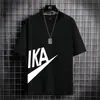 Camiseta de Manga Corta para Hombre Verano Cuello Redondo Holgada Media Manga Ropa Superior Estilo Coreano Camiseta Base Casual Transpirable para Adolescentes y Estudiantes