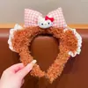 Lindo Felpa Gato Kt Lazo Diadema para Niños Accesorios para el Cabello Niñas Diadema Súper Linda Pasador Antideslizante