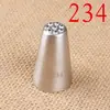 234# boquilla para pastelería de pasto acero inoxidable 304 horneado pastel crema herramienta DIY mediano