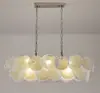 Lustre de quarto vintage estilo francês, quarto principal, quarto temático de nuvens de designer de meados do século, nova luminária de sala de jantar, arte em ferro
