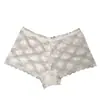 Calzoncillos tipo bóxer de encaje para mujer, de cintura media, transpirables, con bordes ondulados, sin costuras, no aprietan, disponibles en varios colores, suministro directo del fabricante, entrepierna de algodón puro