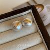 Elegantes aretes de gancho para la oreja de perlas Shijia Aretes de lujo ligero de alta gama para mujer Aretes de plata esterlina 925 aretes de perlas de nicho