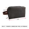 Bolsa de aseo de lona transfronteriza gran capacidad Bolsa de aseo de lona para hombre bolsa de cosméticos para hombre bolsa de almacenamiento para maquinilla de afeitar