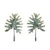 AliExpress superventas planta verde simulación escarcha blanca hoja de plátano pequeña corona floral hecha a mano DIY tocado diadema accesorios decorativos