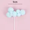 Decoración de Pastel Bola Redonda Bomba de Baño Estrella de Cinco Puntas Nube Tridimensional Inserts para Fiesta de Cumpleaños Inserts de Nube Multicolor