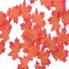 50 piezas de hojas de arce artificiales, follaje de otoño falso para decoración, decoraciones de boda, materiales de manualidades DIY para jardín de infantes