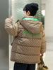 Chaqueta de algodón acolchada de invierno para niños, cálida y gruesa, guapa, invierno 2023, moderna, de plumón y algodón acolchado, moda
