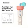 Juguete para mascotas transfronterizo, teaser eléctrico para gatos, lanzable y reutilizable, caña automática para gatos, un gran gadget para aliviar el aburrimiento para gatos y perros