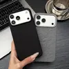 Capa de celular cor sólida com padrão de casca de árvore e furo grande, adequada para Apple 17PROMAX, 16 moderno, 13/14/11/15PRO criativo
