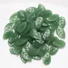 Pétalos de Vidrio Checo Imitación Jade Hojas Pequeñas Estilo Antiguo Pasador Material Accesorios para Joyería DIY 10*17 Fantasía