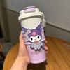 Copo Térmico Sanrio Kulomi para Meninas Copo de Acompanhamento para Café de Alto Valor Copo Duplo para Beber Copo Fofo de Conservação Verão