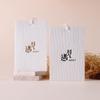 Etiqueta de ropa de papel con textura de alta gama, papel especial, etiqueta con patrón bonito importado, original de celebridad de internet, simple, artístico