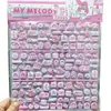 Pegatinas de Dibujos Animados de Doble Capa Tridimensionales para Decoración de Agenda, Pegatinas Lindas de Algodón Burbuja de Dibujos Animados, Pegatinas Creativas para Niños al por Mayor