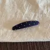 Estilo Coreano Outono/Inverno Versátil Malha Bolinhas Presilha Longa Oval para Cabelo Franja bb Clip Toque de Luxo Presilha para Fios Soltos Grampo