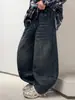 Nova coleção de outono de jeans para meninos: calças casuais longas estilosas e descoladas, de corte reto, perna larga e modelagem solta para meninos mais velhos