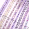 Accesorios, Ribete de Borde, Decoración, Encaje Morado Hecho a Mano para Ropa, Zapatos y Sombreros, Cintas Étnicas Ming y Qing, Cinta Tejida, Encaje, Otros