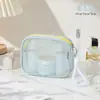 Bolsa de Tocador de Malla de Colores Caramelo Dopamina Bolsa de Maquillaje Portátil Gran Capacidad Nicho Ins Bolsa de Almacenamiento