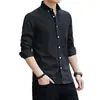 Camisas de Manga Larga Nuevas para Hombre al por Mayor, Camisas Casuales Nuevas Versátiles para Hombre, Camisas Estilo Coreano Ajustadas para Hombre