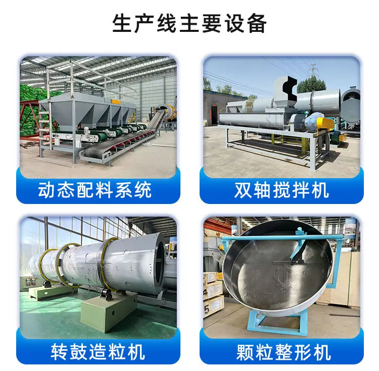 天赐重工有机复合肥转鼓造粒生产线