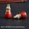 Cabeça Budista de Três Vias com Combinação de Cores Dourada e Prateada Mantra de Seis Caracteres Integrado Acessório de Três Vias Liga de Zinco Estilo Tibetano Três Vias