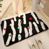 Alfombra Decorativa de Piso de Imitación Cachemir Estilo Ins para Sala de Estar Fácil de Cuidar Felpudo Absorbente de Agua y Resistente a Manchas para Baño Felpudo para Puerta de Entrada