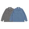 Ropa para Hombre North Boundary Marca de Tendencia Americana Otoño 2025 Nueva Camisa de Cuello Cubano Chaqueta Camisa a Cuadros Retro para Hombre y Mujer