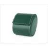 Caja de Almacenamiento de Cuero para Relojes Verde Fantasma del Agua Reloj Mecánico Protector a Prueba de Polvo Bolsa para Relojes Una, Dos, Tres Posiciones para Relojes Portátil de Viaje