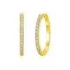 Venta Caliente Transfronteriza Brazalete de Oreja de Moissanita Chapado en Plata de Ley 925 Oro de 18 Quilates Pendientes Simples y Modernos Pendientes de Moissanita de Comercio Exterior Transfronterizo