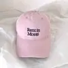 Gorra de béisbol simple bordada de copa profunda para mujer con circunferencia de cabeza grande, ala ancha, hace que la cara parezca más pequeña, gorra de pico de pato extragrande y profunda