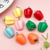 Componentes de accesorios DIY de verduras rústicas: colgantes de esmalte de aleación en forma de calabaza, hongo, cebolla, pimiento y maíz para collares y pulseras hechas a mano