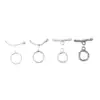Plata de Ley S925 Hebilla de Cierre de Madera Brillante Hebilla de Conexión Seiko Hebilla de Acabado para Pulsera de Cristal DIY Accesorios