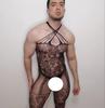 Comercio exterior transfronterizo de Amazon lencería sexy para hombre una pieza de malla ahuecada modelo pseudo-madre atuendo gay