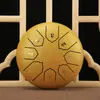 Tambor Etéreo de 3 Pulgadas y 6 Tonos Tambor de Lengua de Acero Mini Portátil Tambor de Mano Instrumento de Percusión para la Iluminación Musical Infantil Tambor Olvídame