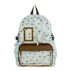 Mochila estilo coreano, fresca e simples, com estampa de estrelas, moderna e minimalista, leve e de grande capacidade para alunos do ensino fundamental II e médio