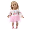 Vestido Transfronterizo Nuevo para Muñeca American Girl de 18 pulgadas 43cm Conjunto de Ropa de Verano para Muñeca Cabello Lacio de Fábrica