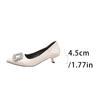 Zapatos de Salón de Tacón de Aguja con Punta, Tacones Altos Retro Franceses, Zapatos de Moda Elegantes, Zapatos para el Trabajo, Zapatos para Banquetes