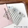 Peine para el Cabello con Lazo de Perla y Diamante Brillante Pinza para el Cabello Elegante de Moda de Gama Alta Peine Simple Versátil de Celebridad de Internet Accesorios para el Cabello para Mujeres
