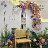 Jardim de Monet ins Paisagem Combinação Flor Cachoeira Parede Arte Floral Beleza Janela Café Exterior Cartão de Canto Celebridade Cibernética
