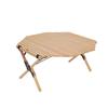 Harajuku Industria y Comercio Mesa Plegable Octagonal para Camping al Aire Libre Portátil Madera Maciza Mesa de Picnic para Coche Mesa de Ocio