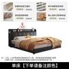 Cama italiana de cuero de lujo, moderna y sencilla, de 1,5 m, para apartamento pequeño, dormitorio principal, cama doble, estilo nuevo, para boda.