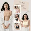 Ropa interior fina sin costuras de verano para mujer, realce y recogimiento suaves, sujetador transpirable y cómodo, hace que los senos grandes parezcan más pequeños, reduce los abultamientos laterales del pecho y previene la flacidez