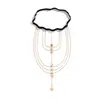 La Cadena de Pierna Más Popular de Amazon, Elegante Colgante de Estrella de Cinco Puntas, Sexy Versátil, Borla, Cadena Corporal Multicapa
