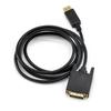 Adaptador DP a DVI 1.8 m de gran tamaño Adaptador DP a DVI-D 1.8 m HD chapado en oro 1080P