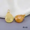Piedra de Cristal Natural Facetada Colgante de Gota de Agua Material Hecho a Mano DIY Pendientes Collar Pulsera Trigo de Agua Taibo