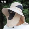 Sombrero de verano para hombre con protección solar, para exteriores, montañismo, ala grande, secado rápido, protección facial, cuello, chal, sombrero de pescador, sombrero de pesca