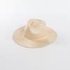 Moda Primavera y Verano Casual Tejido a Mano de Ala Ancha Natural de Sisal Sombrero Jazz Protección Solar para Viajes al Aire Libre Malla Sombrilla Sombrero de Paja Red Social de Moda