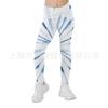 Pantalones de Yoga de Verano Finos para Niñas Transfronterizos Europeos y Americanos Leggings de Ropa Exterior Infantil Estampados 3D Pantalones Ajustados para Niños Grandes